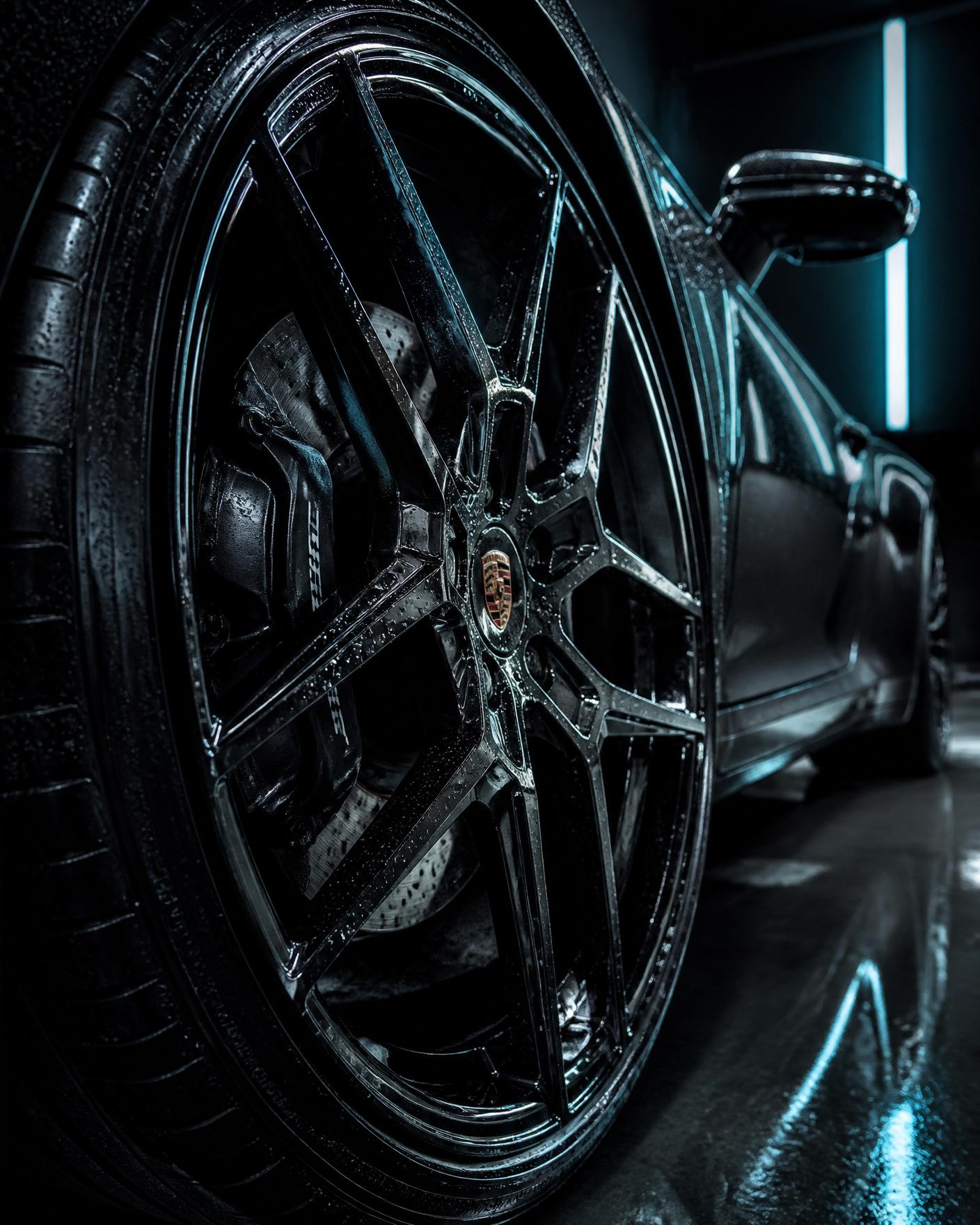 Freshly protected alloy wheel after wheel ceramic coating by Tailored Detail, Hockley Essex